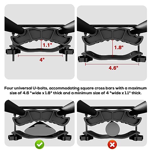 WILDROAD Rooftop Cargo Carrier Combo Roof Rack Cargo Basket 64" x 50" x 4" - size: 64" x 50" x 4"