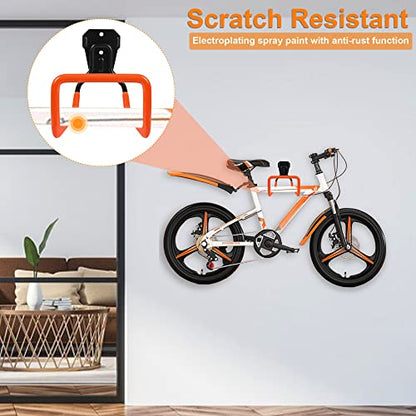 Garden Hose Holder Wall Mount Heavy Duty Garden Hose Hanger Free Standing Metal Hose Rack for Outside Yard and Garage - color: Orange
