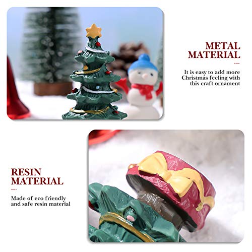 POPETPOP Christmas Aquarium Decoration Creative Resin Oranment Christmas Tree Fish Tank Decoration Fish Tank Tree Aquarium Accessories for Betta