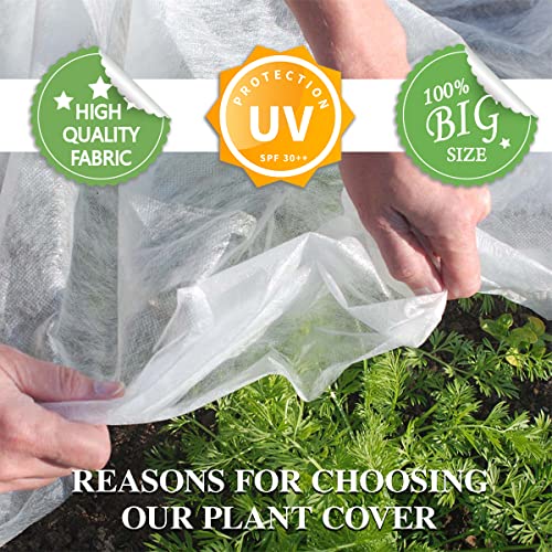 Plant Covers Freeze Protection, 7FT x 25FT 0.9oz Reusable Frost Cloth Plant Blankets Floating Row Cover for Garden Clod Winter Frost Sun Pest Protection