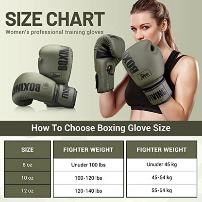 Boxing Gloves for Women - color: New Green, size: 8oz