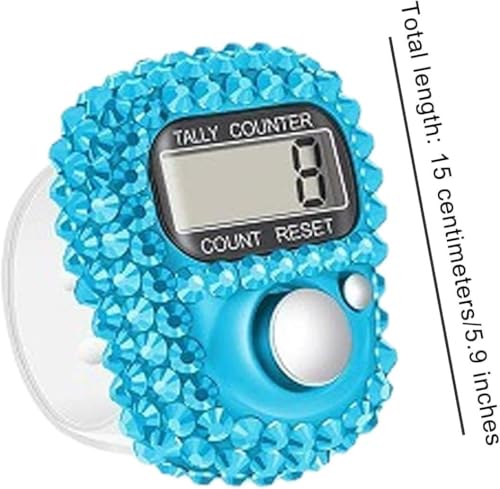Electronic Tally Counter with Display, Resettable Portable Electronic Finger Counter for Golf, Track and Field, Lap Counting - color: Red