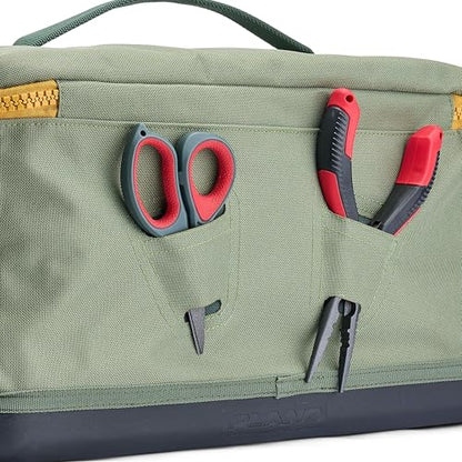 Plano Weekend 3700 Tackle Bag, Cutting-Edge Fishing Tackle Bag, Molded Waterproof Base, Spacious Storage, Die Cut Tool Sleeves, Daisy Chain Attachment Points