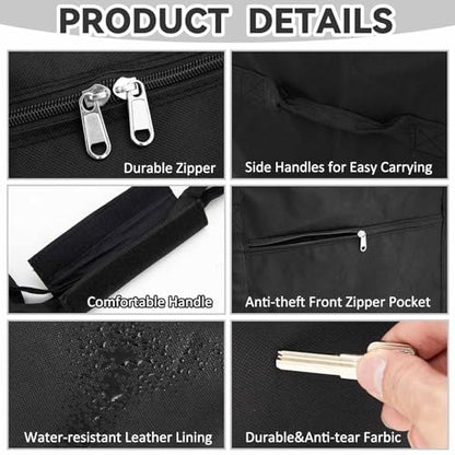 65 x 16 x 16 Inch, 257 L Extra Large Duffle Bag Camping Tent Storage Bag Heavy Duty Waterproof Sports Equipment Carrying Case for Tent Pole Travel Canopy Hammock Tripod Fishing Outdoor Moving