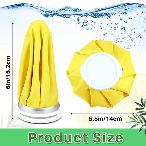 Honoson 4 Pack Reusable Ice Bags Hot Cold Bag Leakproof,Vivid Pure Style | Reusable Ice Pack, Ice Bags Hot Water Bag,Screw Cap No-Leak Elastic Breathable for Sports & Home Use,Wide Opening Easy Fill - style: Vivid Pure Style