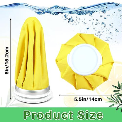 Honoson 4 Pack Reusable Ice Bags Hot Cold Bag Leakproof,Vivid Pure Style | Reusable Ice Pack, Ice Bags Hot Water Bag,Screw Cap No-Leak Elastic Breathable for Sports & Home Use,Wide Opening Easy Fill - style: Vivid Pure Style