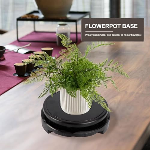Cabilock Wooden Pedestal Chinese Display Stand Circular Wooden Vase Teapot Base Oriental Vase Stand Aquarium Table Decor Fish Bowl Display Pedestal s For - size: 10x10cm