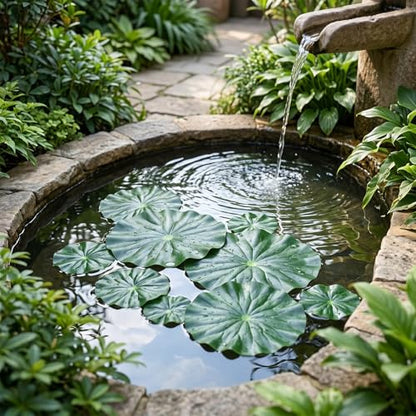 16 Pcs Lily Pad Decor, Lily Pad, Artificial Floating EVA Lotus Leaves for Koi Fish Pool Patio Aquarium (Green)