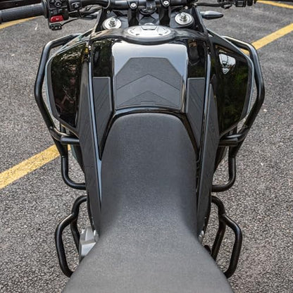Motorcycle Crash Bars Enigne Guards for CFMOTO CF 450MT 450 MT 2024 2025 Extension Steel Bumper Body Side Frame Work Highway Falling Protection (Upper+Lower)