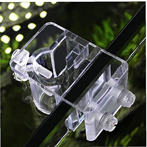 1 Set Clear Acrylic Aquarium Reef Tank Pipe Tube Holder Clip for 12mm/16mm Tubing, Tank Mounted