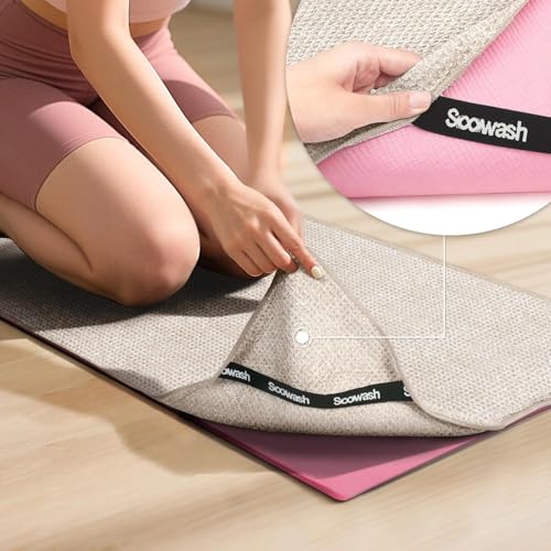 Hot Yoga Mat Towel, Non-Slip Microfiber 24x72in 2 Pack - color: Dark Beige, size: 24 inch X 72 inch