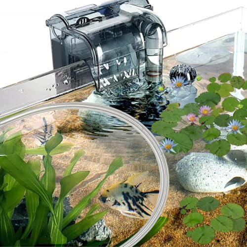 Aquariums Floating Plant Floating Plant Fence, Fish Feeding Ring Can Adjust Height with Water, Aquarium Decoration for Intercepts Floatings Plants, Fish Feeding