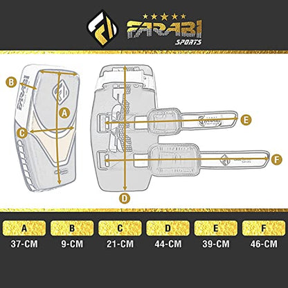Farabi kick Shield Thai pad MMA Muay Thai Shield Curved Pads Martial Art Training Pads Boxing Strike pad Curved Arm Pad MMA Focus pad Muay Punch Shield - size: Single