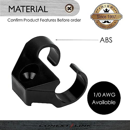 CCS0-4 Single Cable Clip Clamp Fastening Wire Management 4 Pack (Single 1/0 Gauge) （19046） - size: Single 1/0 Gauge
