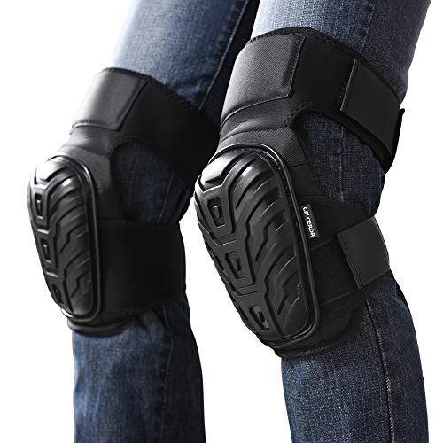CE' CERDR Professional Knee Pads for Work - Heavy Duty Foam Padding Kneepads for Construction, Gardening, Flooring with Comfortable Gel Cushion to Save Your Knees (Thigh High) - style: Thigh High