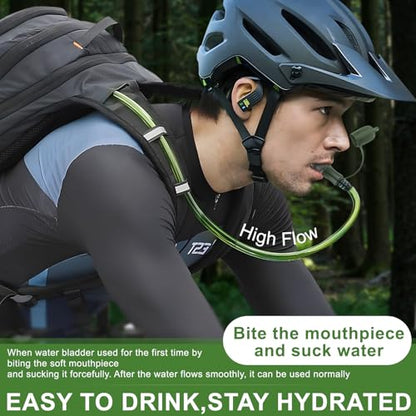 Hydration Bladder, 1.5-2-3L Water Bladder for Hiking Backpack, BPA-Free Leak Proof Water Reservoir Storage Bag, Water Pouch Hydration Pack for Camping Cycling Running