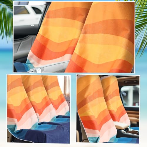 Hahafelt 2 Pcs Car Seat Towel Cover Running Towel Seat Cover, Boho - style: Boho