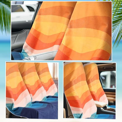 Hahafelt 2 Pcs Car Seat Towel Cover Running Towel Seat Cover, Boho - style: Boho