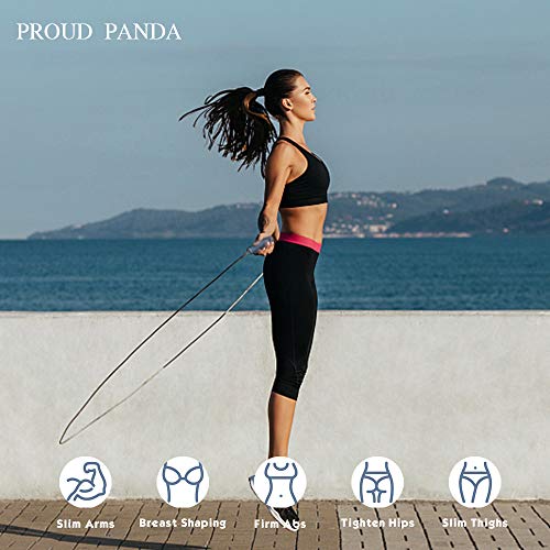 Weighted Jump Rope Workout-1LB Professional Skipping Rope with Adjustable Length and Silicone Comfortable Grips,Heavy Jumpropes Adults Fitness Women Men,Cardio Boxing Endurance Training Exercise - color: Gray