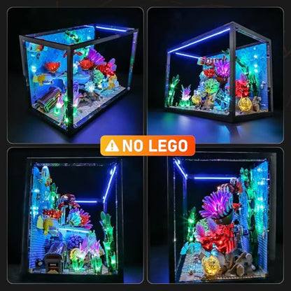 LIGHTAILING Led Light for Lego-10366 Tropical Aquarium — Easy Install, Hidden Wiring, Home Decor & Gift-Ready (Model Not Included)