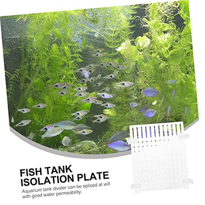 DIY Acrylic Fish Breeding Divider Board Aquarium Separator for Fish Tanks Durable Transparent Isolation Panel with Suction Cups for Betta and Guppy Care