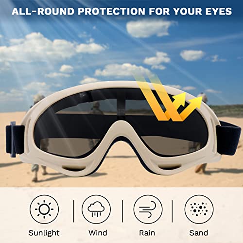 Airsoft Mask with Goggles, Foldable Half Face Airsoft Mesh Mask with Ear Protection for Paintball Shooting Cosplay CS Game - color: CB-3PCS, size: 3pcs