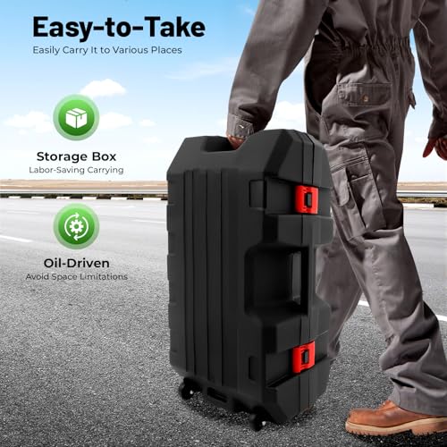 Bepritm Gas Powered T Post Driver, 37.7CC 4 Stroke Fence Post Pile Driver Gasoline Piling Engine with 2 Piling Heads, Portable Petrol Piledriver Single Cylinder Air Cooling 8500r/min (37.7CC 4 Stroke) - color: 37.7cc 4 Stroke