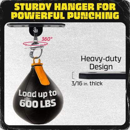 Yes4All Punching Bag Hanger, Stainless Steel Swivel Chain with 4 Snap Hooks for Heavy Bag, Gym Swing, Trapeze, and Hammock - color: Heavy Duty Swing Hanger 360° Rotation