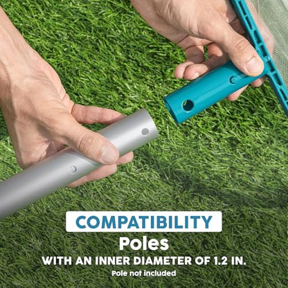 Bestway Pool Leaf Skimmer, AquaNet Mesh Net for Large Debris and Leaves, Cleaning Tool for In-Ground & Above Ground Pool Maintenance- Net Only