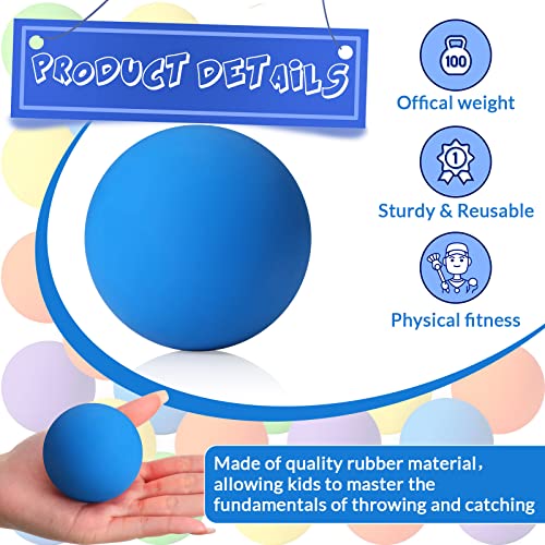 Sosation 50 Pack Lacrosse Ball Bulk 2.5 Inch Soft Rubber Motivational Stress Relief Massage Balls Myofascial Release Tools Muscle Knot Remover - color: Bright Color