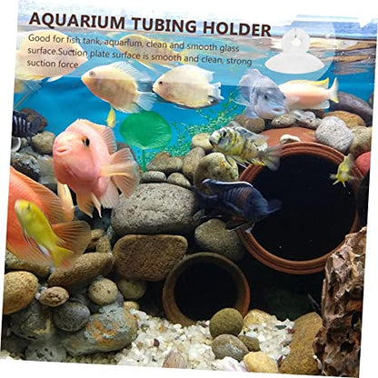 Happyyami 25pcs Aquarium Fixed Suction Aquarium Heater Holder Hose Warmers Aquarium Tubing Aquarium Airline Suction Cups Aquarium Suction Cup Clip Air Heater Securing Clip Plant
