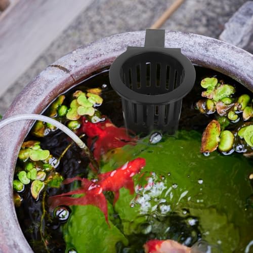 Kisangel 2Pcs Hydroponic Hanging Baskets, Small Wall Mounted Plant Nursery Pots for Healthy Root Growth Fish Tank Planter