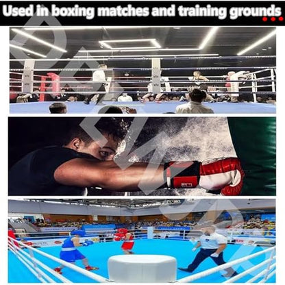 Classic Boxing Interval Timer Boxing Round Timer Professional Gym Timer with Led Display 1-12 Challenge Rounds and Adjustable Buzzer (Blue) - color: Blue