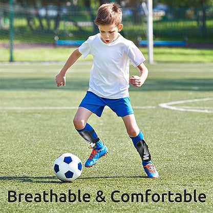 Shin Guards Soccer Kids Toddler, Shin Guard for Boys Girls 2-18 Years Old - color: Black, size: Small