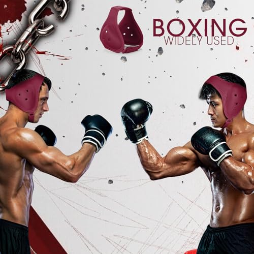 Tellegloww Wrestling Headgear for Kids, Youth - color: Dark Red, style: Classic Style