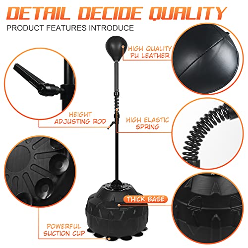 INNOLIFE Boxing Speed Trainer with Thick Base & Reinforced Spring