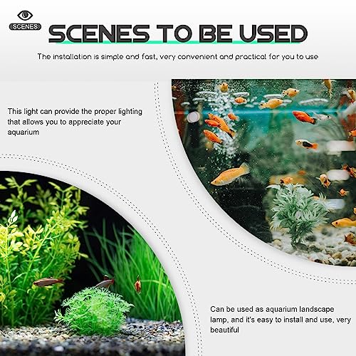 POPETPOP Professional Fish Tank Clip Light for Aquatic Plants Convenient Led Aquarium Lighting and for Ornamental Fish Tanks