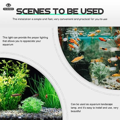 POPETPOP Professional Fish Tank Clip Light for Aquatic Plants Convenient Led Aquarium Lighting and for Ornamental Fish Tanks