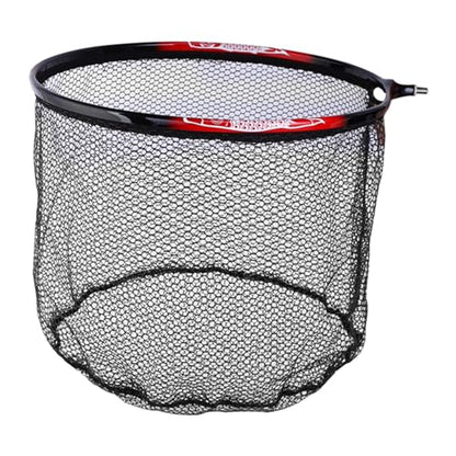 Fishing Landing Net Head Landing Net Head Replacement Net Catfish Bass Rubber Coated Fishing Trout Outdoor Fly Fishing Net - color: 45cm