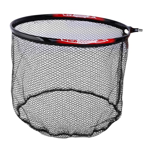 Fishing Landing Net Head Landing Net Head Replacement Net Catfish Bass Rubber Coated Fishing Trout Outdoor Fly Fishing Net - color: 45cm