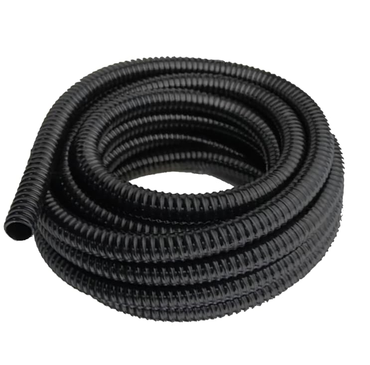 20’ FT Corrugated Pond Hose - 1’’ Inch ID, Flexible Reinforced Water Tubing for Aquariums, Pool Maintenance, Ponds, Fountains, Gardens, and other Aquatic Features