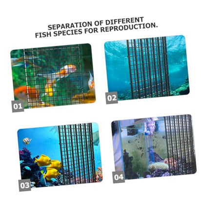 Hemoton 1set Fish Tank Divider Isolation Board Aquarium Separation Screens for Fish Panels Cups Water Design Easy Installation
