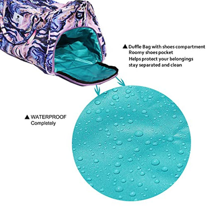 Original Floral Water Resistant Duffel Bag Gym bag Weekender Travel Bag for Gym Beach Travel Daily Bags - color: [Z] A