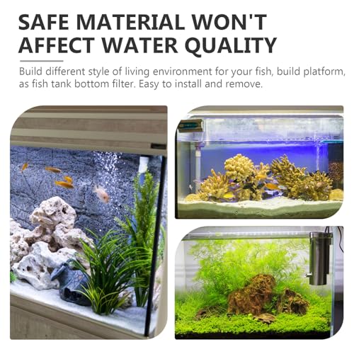 6 Pcs Aquarium Grid Dividers Fish Tank Partition Boards with Filter Tray White 30x30cm Bottom Isolation for Breeding and Tank Separation