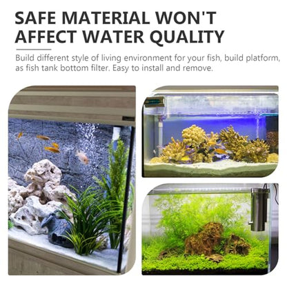6pcs Aquarium Grid Dividers Fish Tank Bottom Partition Net White 30x15cm Mesh Breeding Isolation Board for Aquarium Filter and Fish Tank Separation