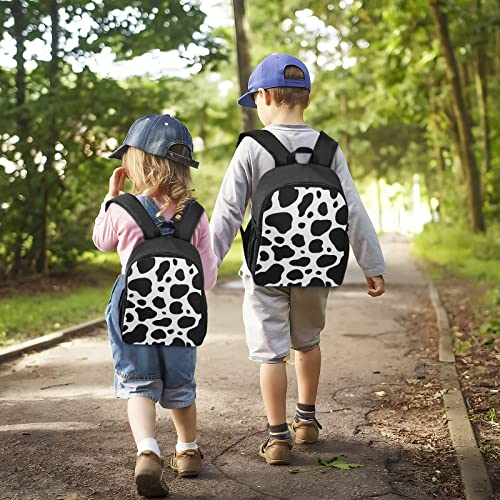Cow Print Toddler Backpack Waterproof Mini Backpack Boys/Girls Cute Small Backpack Kindergarten Pre School Bags 13 Inch - color: Cow Print, size: Medium