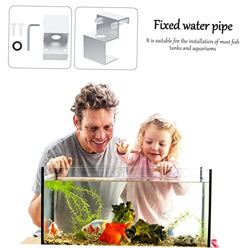 1pc Stainless Steel Water Clamp for Fish Tank Multifunctional Fixing Clip for Aquarium Water Holder Secure Hose Fixator and Tube Stability