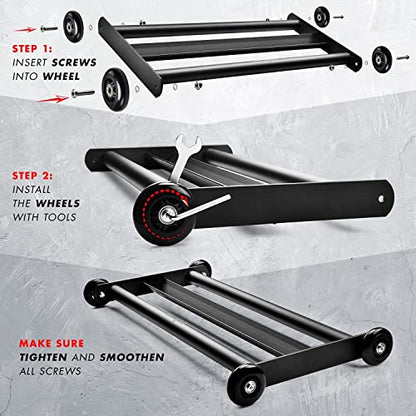 Yes4All Glute Ham Glider, Exercise Wheels for Home Gym Fitness, Glute Hamstring, Booty Building - color: A. Glute Ham Glider, style: A. Glute Ham Glider 1