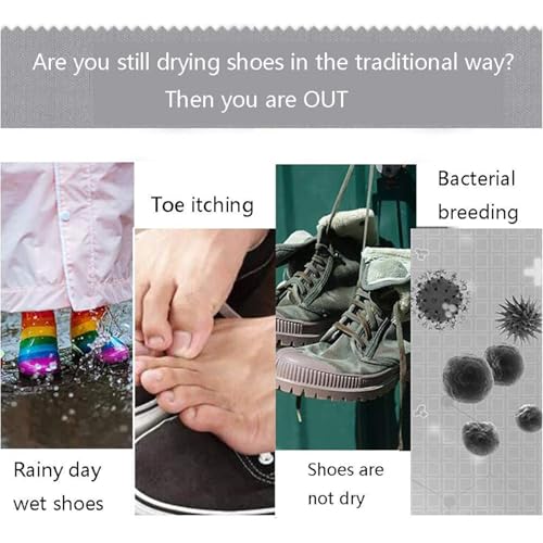Electric Shoe Dryer - Fast Drying Boot & Glove Deodorizer, Constant Temperature Moisture Control & Warmer - Odor Eliminator for Winter Gear & Sports Shoes
