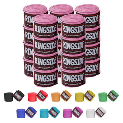 Ringside Mexican Style Boxing Hand Wraps 180" - color: Pink, size: 10 Pairs